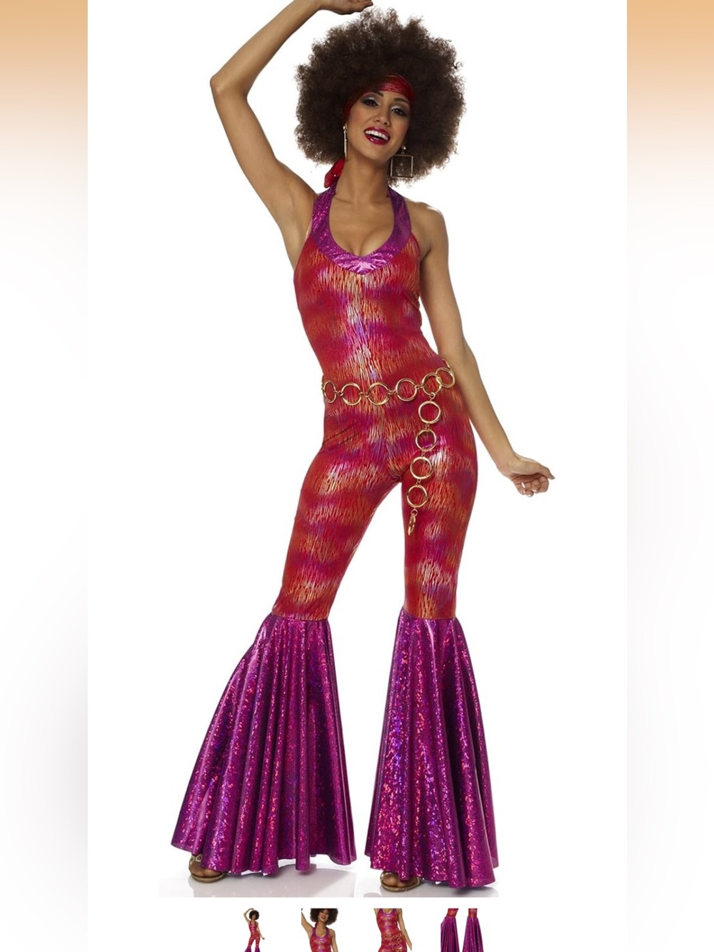 Size Med Costume Culture Women's 70's Foxy Lady Costume**No Belt Included **